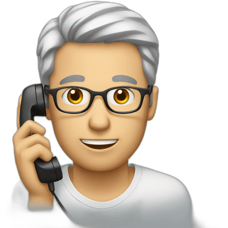 man on phone emoji