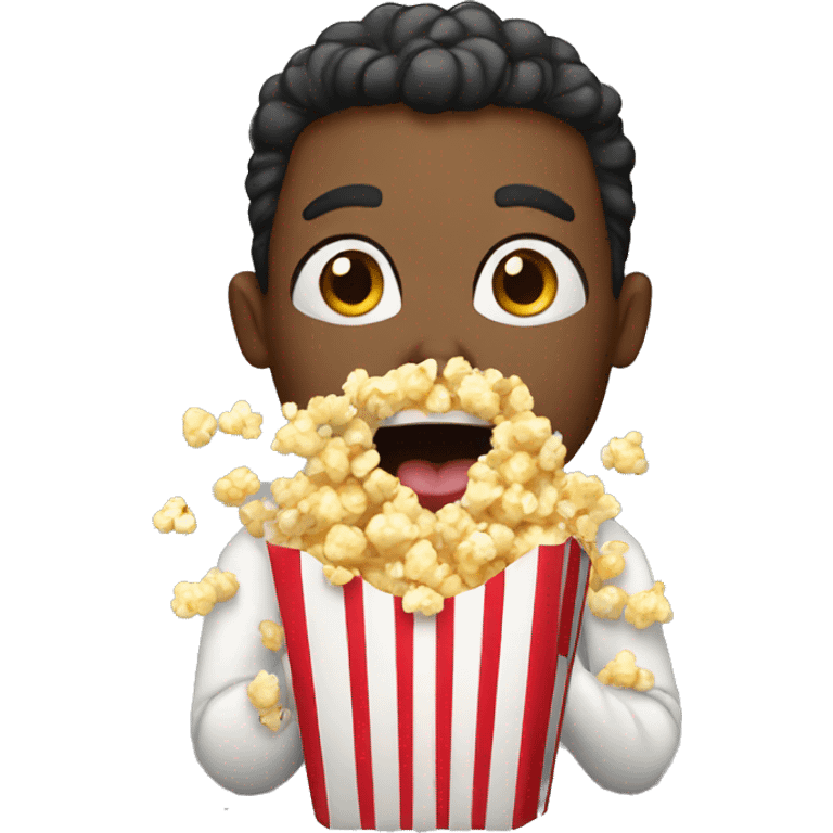 eating popcorn emoji