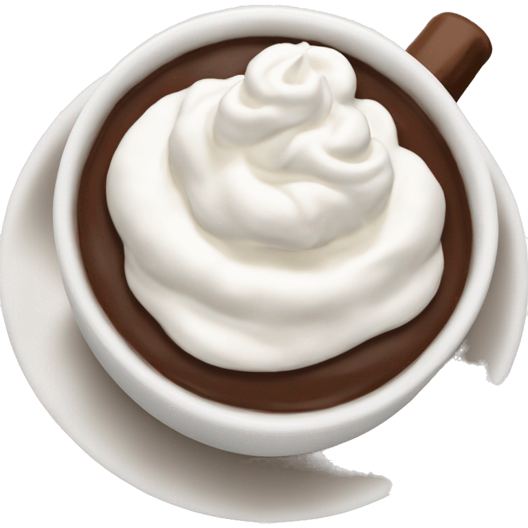 Chocolat chaud avec de la chantilly  emoji