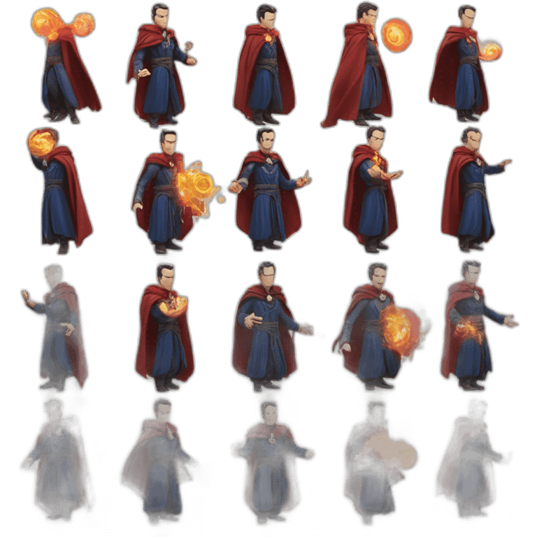 Doctor Strange, casting a spell in hyper-realistic style emoji