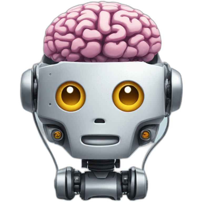 robot with a brain emoji