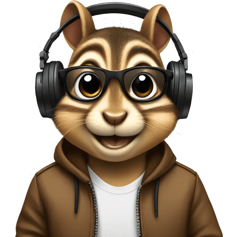 chipmunk dj emoji