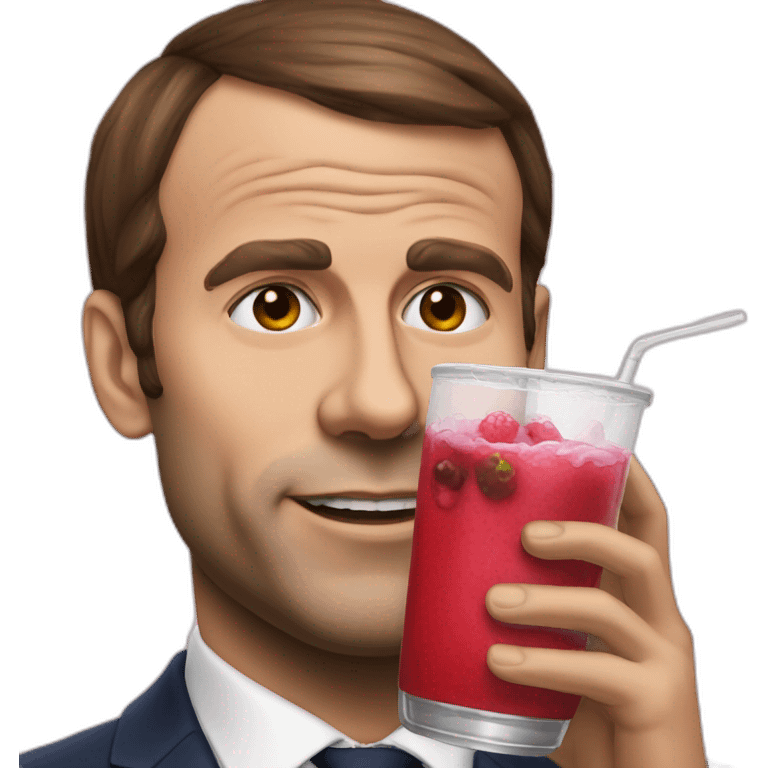 macron drink a beat emoji