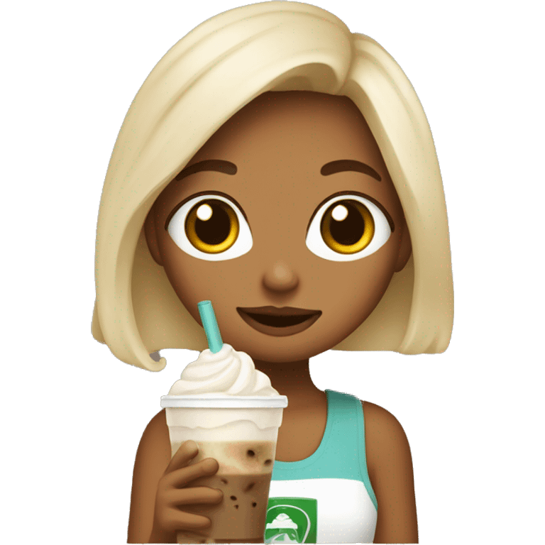 girl with boba frappe emoji