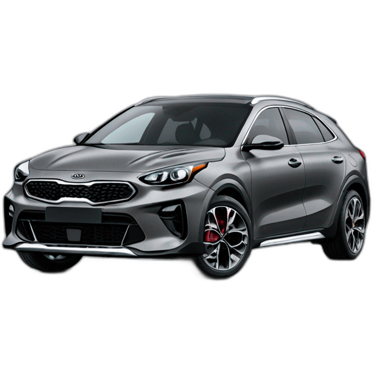 Kia xceed gt Line grey, seen from 3/4 emoji