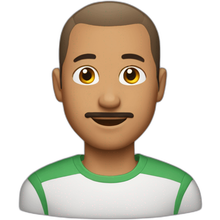 man with buzz hair cut emoji