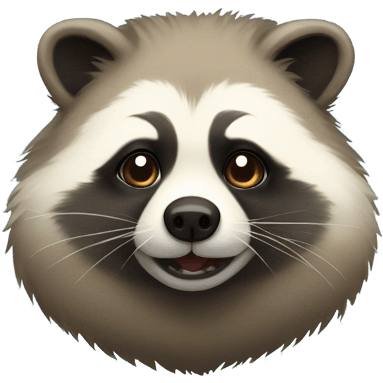 fat raccoon dog emoji