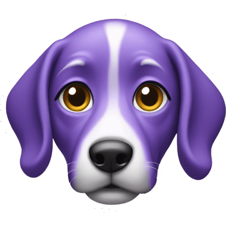 Purple dog emoji