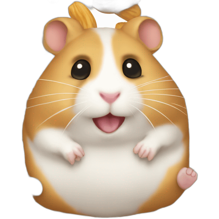 Hamster-eating-peanut emoji