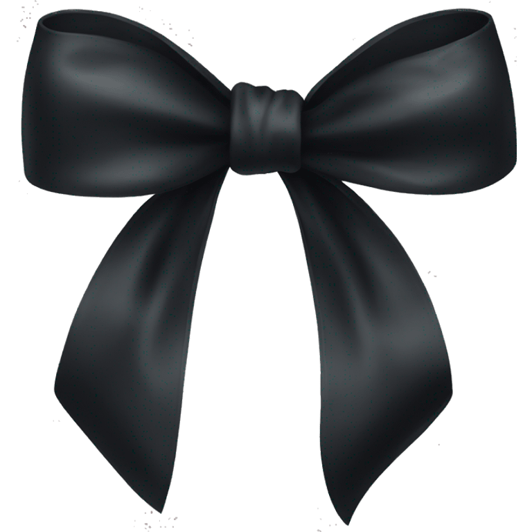 Black silk bow emoji