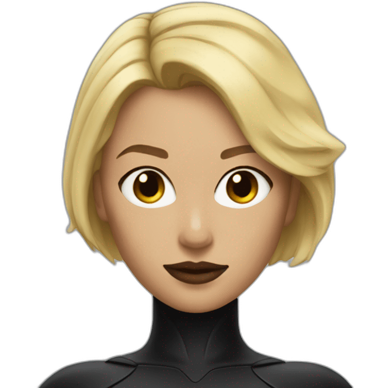 batwoman short blonde hair emoji