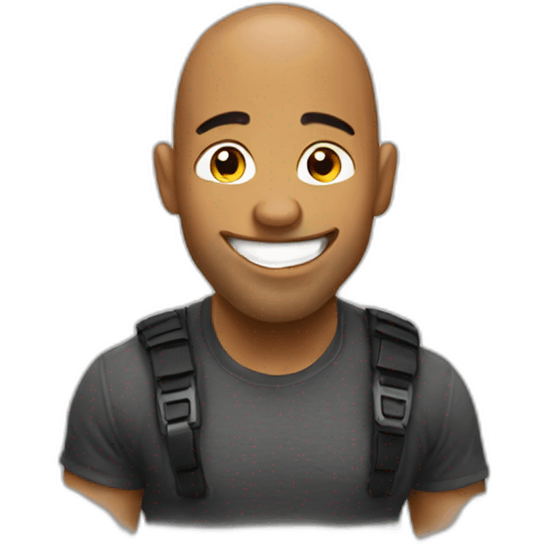 SMILEY LOL THE ROCK emoji