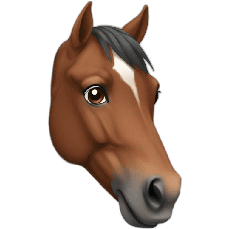 Bay horse emoji