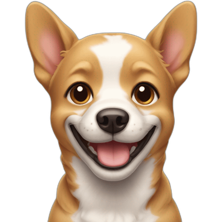 Smiling dog emoji