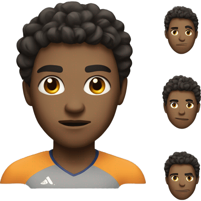  athlete with a determined expression on his face emoji