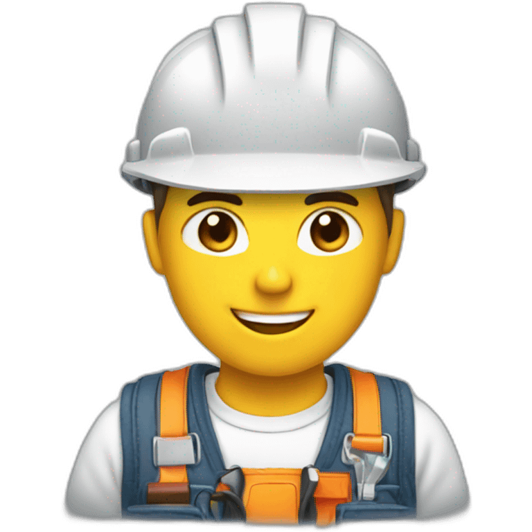 electrician with phone emoji