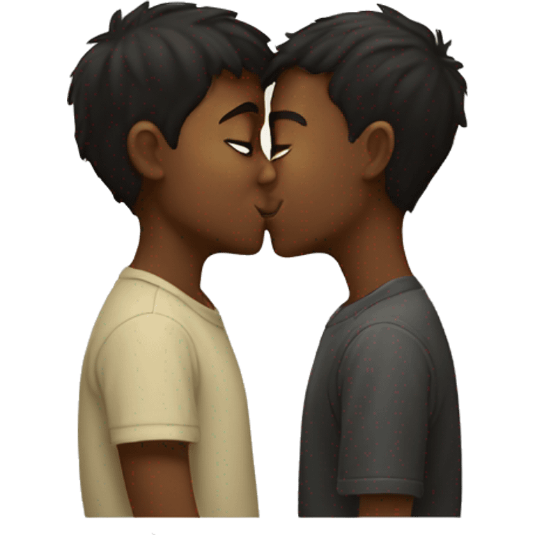 Boys kissing emoji