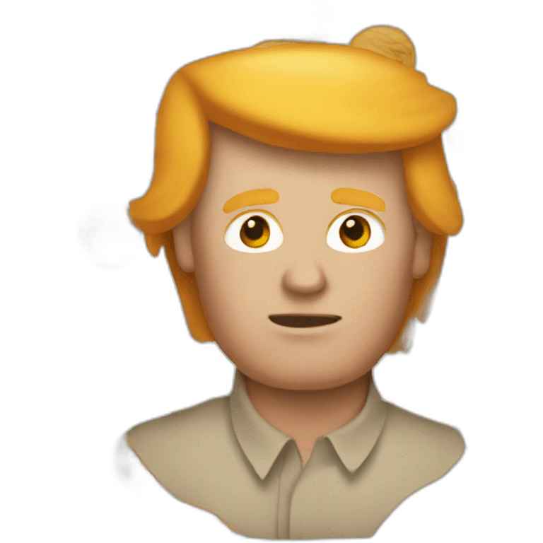 donald trump with a ginger wig emoji