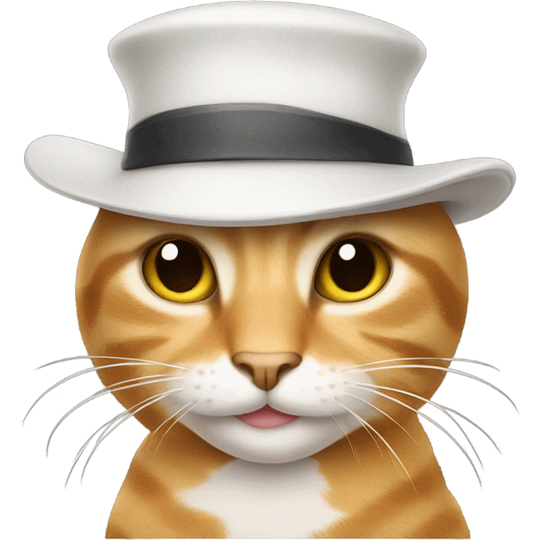 Cat with hat emoji