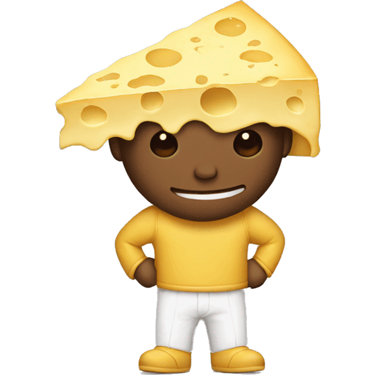 Guy with a cheese outfit emoji