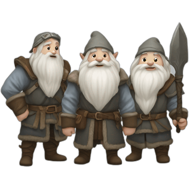 White snow and the dwarves emoji