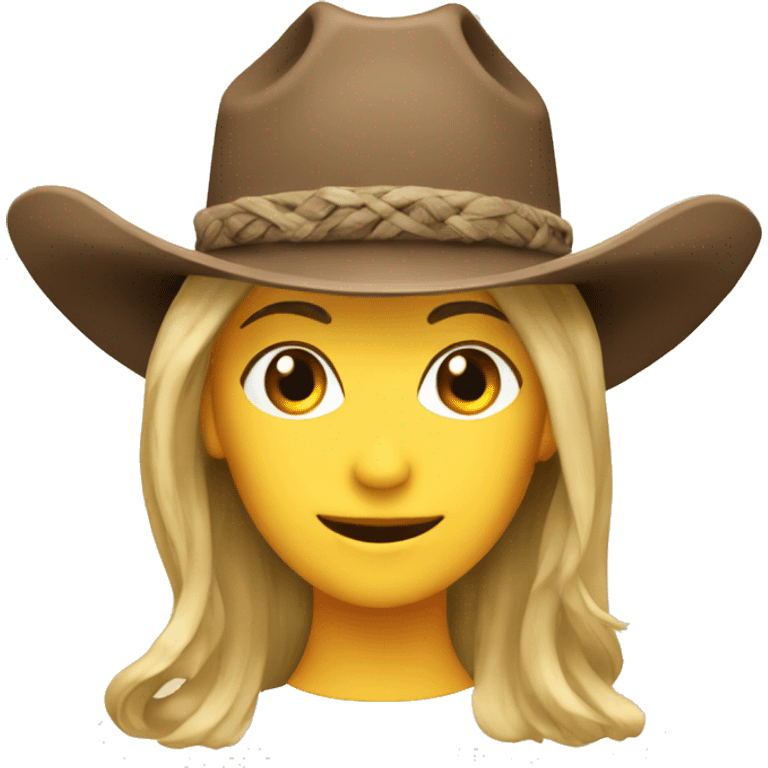 Coastal Cowgirl hat emoji