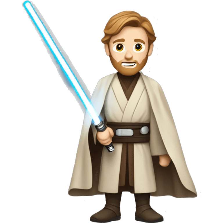 obi wan jedi with light saber emoji