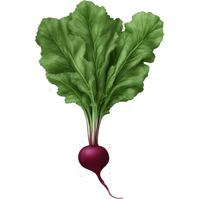 a single piece of beet greens emoji