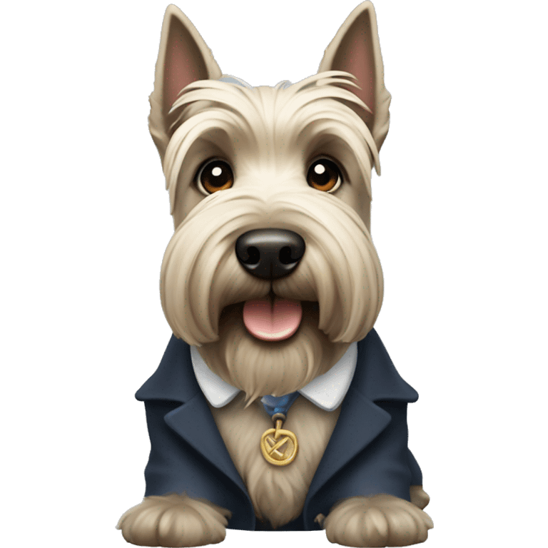 Scottish terrier looking proper  emoji