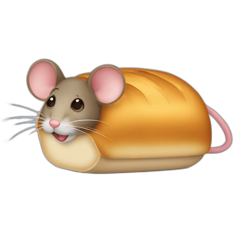 mouse-in-bread-loaf-costume emoji