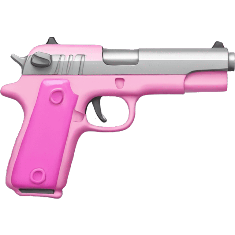 Pink pistol emoji