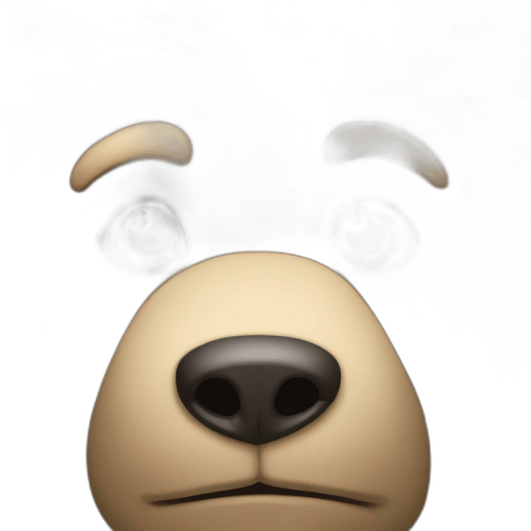 bear behind human emoji