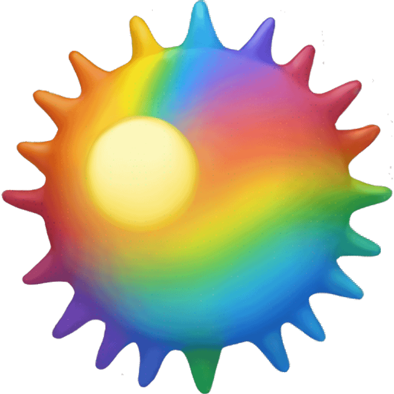 Rainbow sun  emoji