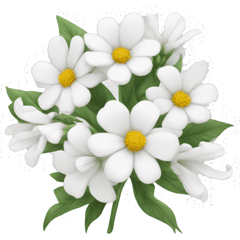 All white flowers emoji