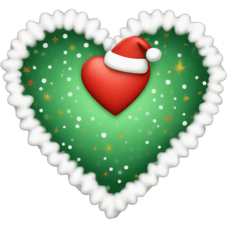 Christmas heart emoji