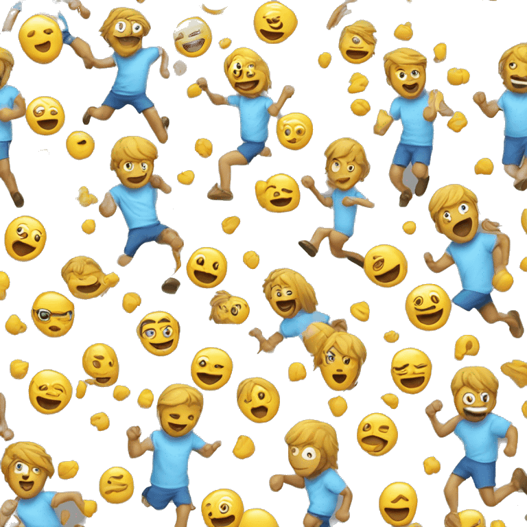 t-shirt running and lauth  emoji