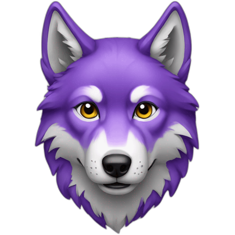 wolf purple emoji