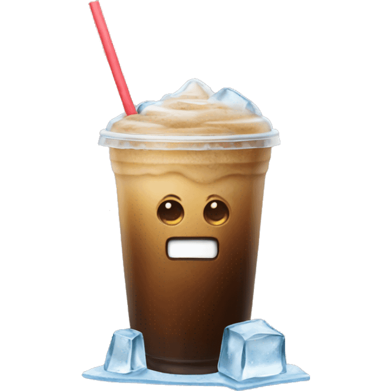 Iced coffee emoji