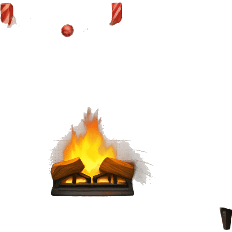 Christmas fireplace emoji