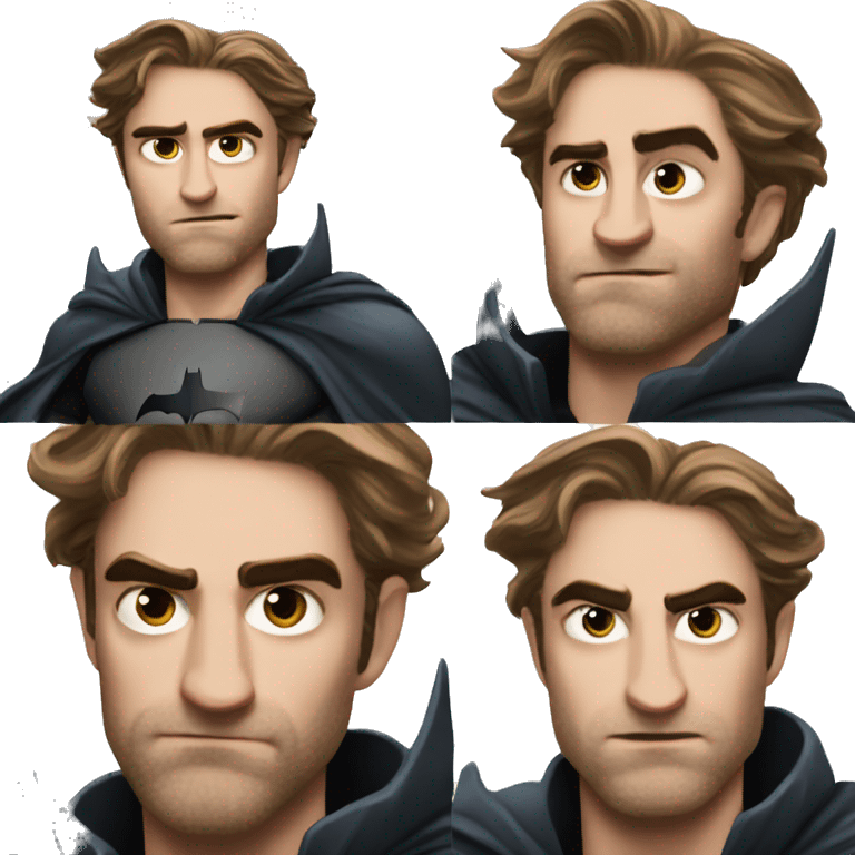 Robert Pattinson Batman serious emoji