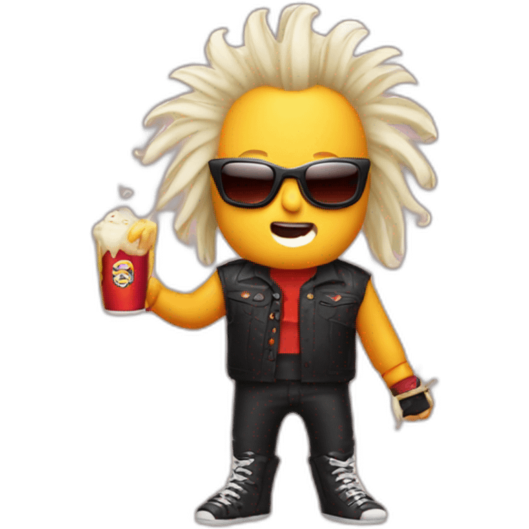 squid dressed as guy fieri emoji