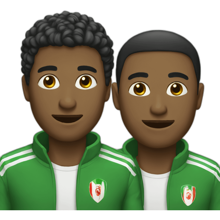 A guy and tichort algeria emoji