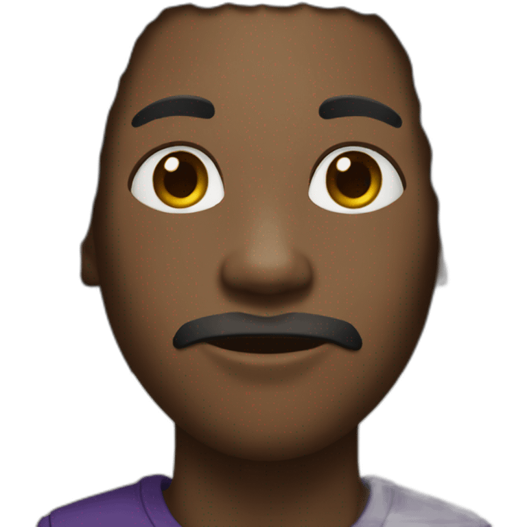 Black male with black dreadlocks  emoji