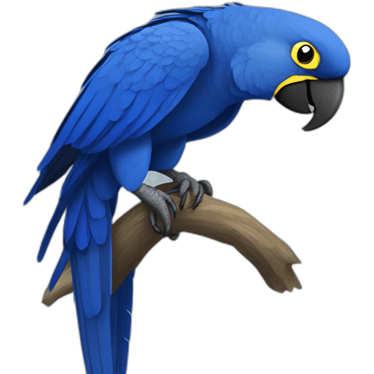 Hyacinth Macaw Full Body emoji