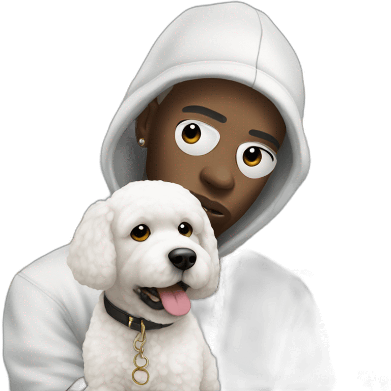 rappers whit bichon emoji