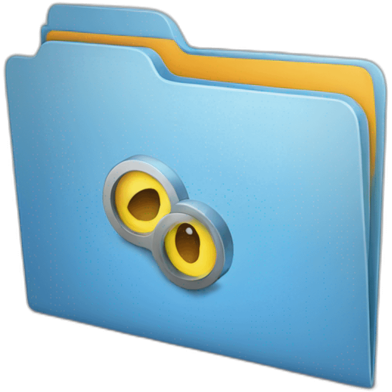 Folder with video-projective emoji