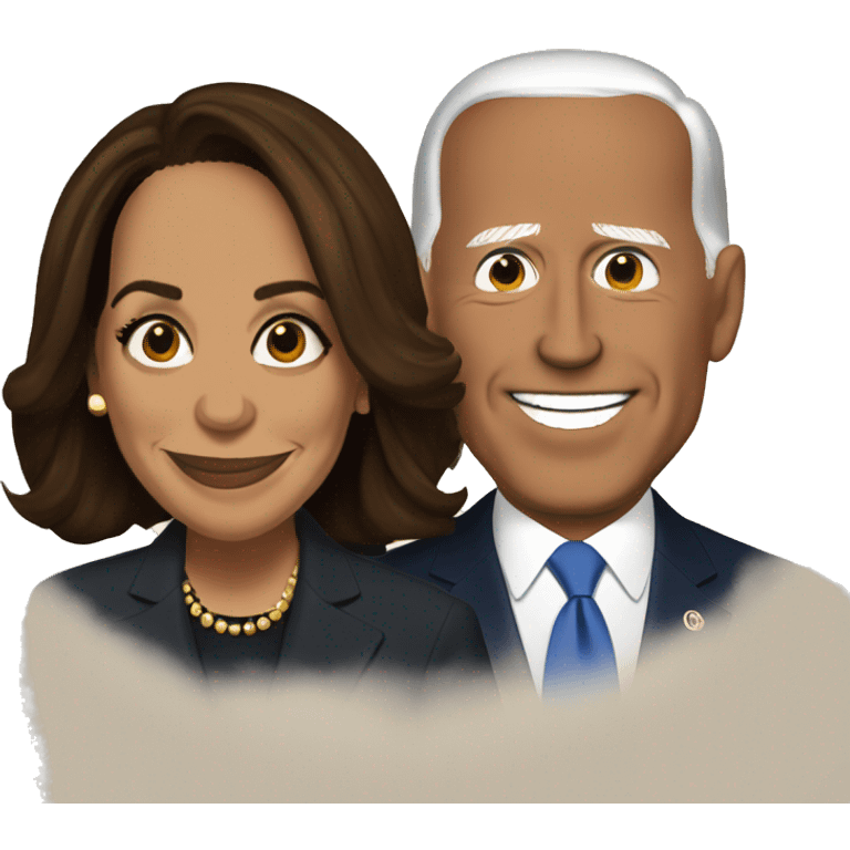 Kamala Harris and Biden   emoji