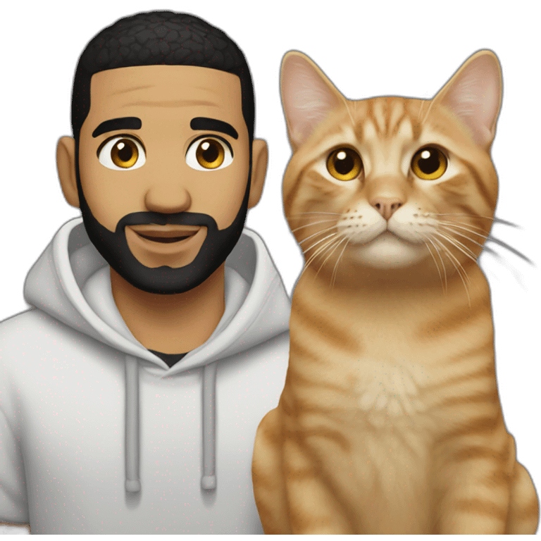 drake with cat emoji