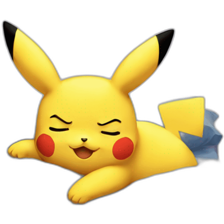 Sleeping pikachu emoji