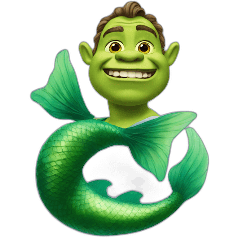 Shrek the mermaid emoji